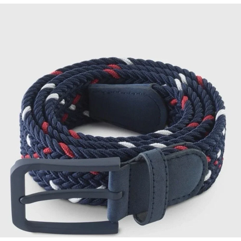 Vivid Golf Woven Maximum Stretch Mens Belt Size 36 Blue Red New In Box